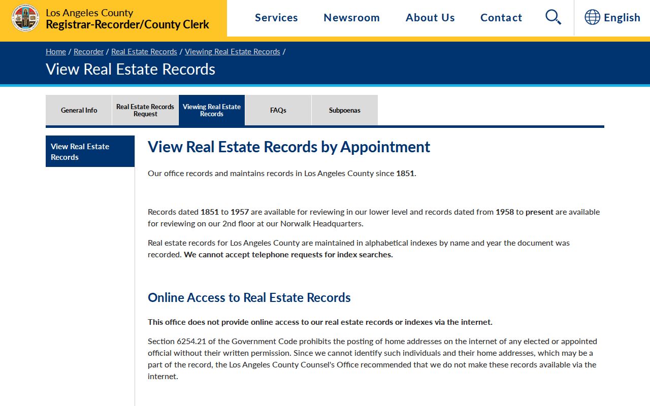 Pico Rivera people search Los Angeles County real estate record access